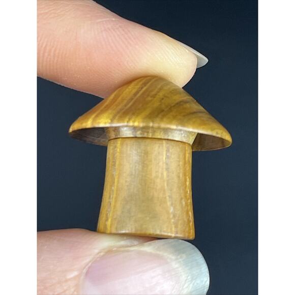 Dollhouse Miniature M Hunt Smoke Bush Wood Lidded Mushroom Jars New Zealand Set - Picture 5 of 16